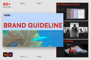 XENZ Brand Guideline Template Design