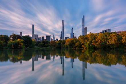 Manhattan skyline from Central park