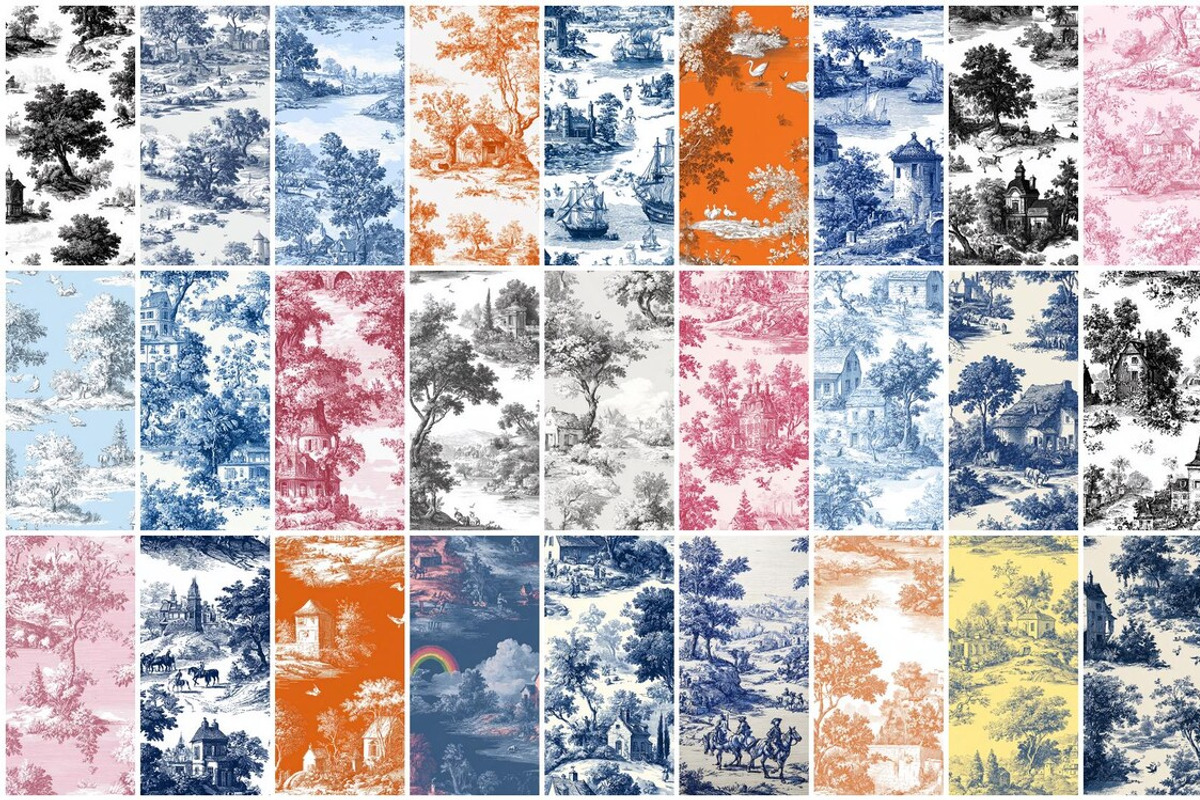 180 Chinoiserie Toile Seamless, a Pattern Graphic by mkStudioLab (Photo 5 of 7)