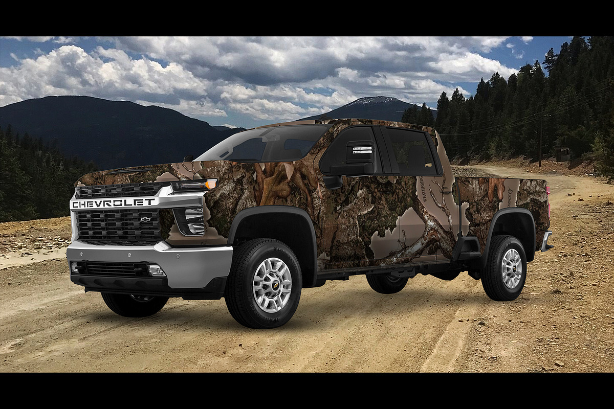 2020 Chevy Silverado PSD mockup, a Graphic by mockupdepot (Photo 3 of 3)