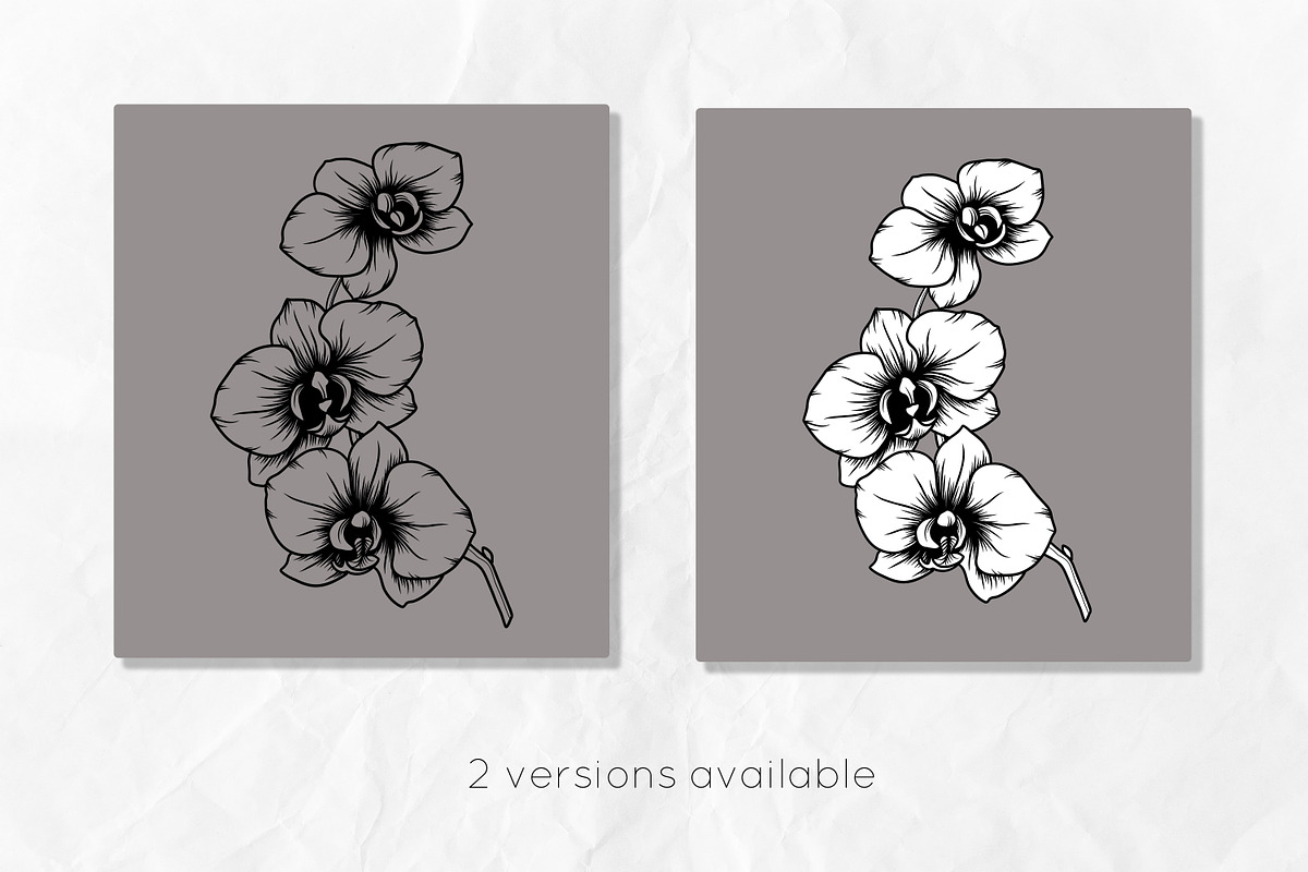 Ochid flowers Line art svg, an Object Graphic by Dervik Art Store (Photo 8 of 9)