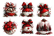 Christmas Whimsical Ornament Clipart, a Seasonal Illustration by Creative Art (Thumbnail 5 of 7)