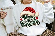 Merry Christmas Santa Hat PNG, a Seasonal Illustration by Creative Art (Thumbnail 3 of 3)