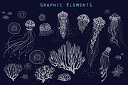 Underwater Jellyfish, an Illustration by ViktoriaARTprint (Thumbnail 8 of 9)