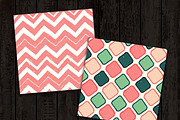 Pink and Green Digital Paper, a Pattern Graphic by Design Scotch (Thumbnail 7 of 8)