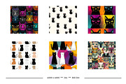 Cat Retro Art Style Patterns, a Pattern Graphic by karenfoleyphoto (Thumbnail 4 of 9)