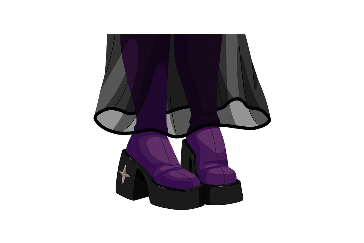 Women's legs in shoes set, a Person Illustration by PaperTrident (Photo 6 of 12)
