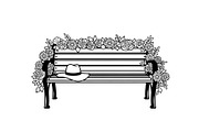 Vintage Park Bench Vector Bundle, an Illustration by jahid234 (Thumbnail 32 of 49)