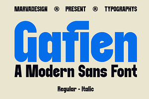 Gafien - A Modern Sans Serif