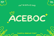 Aceboc - Playful Display Font, a Script Font by Ary_ngeblur (Thumbnail 1 of 5)