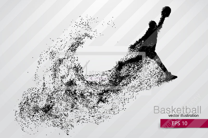 Basketball player NBA from particles, a Person Illustration by Matrosovv