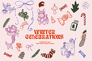 Hand Drawn Christmas & New Year Icon, an Object Graphic by Laras Wonderland (Thumbnail 1 of 10)
