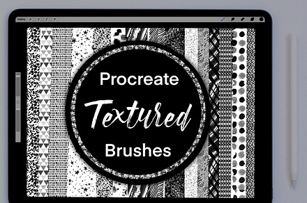 30 Procreate Textured Brushes