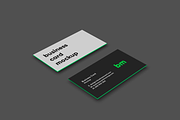 business card mockup on marble, a Business Card Template by Michał Pieczyński (Thumbnail 2 of 5)