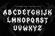 Sanguine Frost | Black Metal Font, a Blackletter Font by Masyafi Studio (Thumbnail 2 of 9)