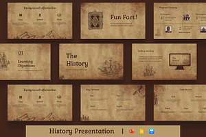 History Presentation Template, a Presentation Template by BumbleGraph Studio
