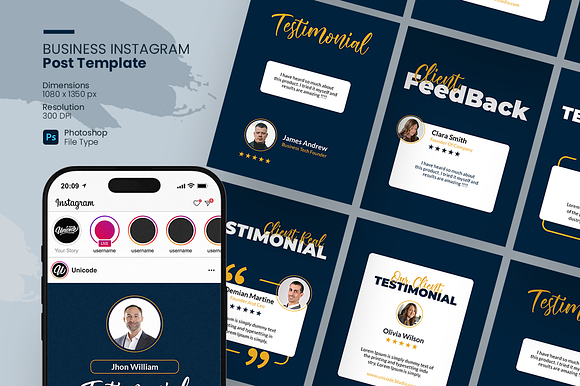 Client Testimonial Instagram Post