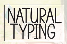 Natural Typing | Script Font