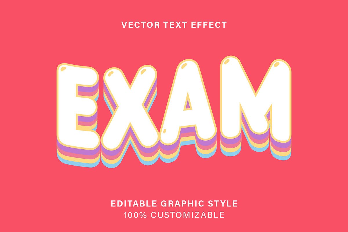 Layered Retro Bold Text Effect preview 3