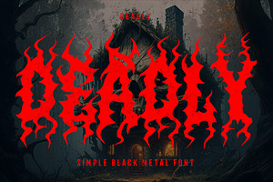 ZERION - Black Metal Font