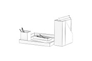Desk Utensils, an Object 3D Model by CGAxis (Thumbnail 4 of 6)