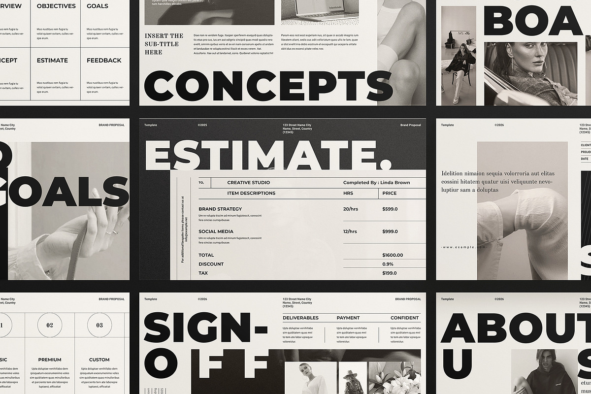 Brand Proposal Presentation Template, a Presentation Template by ArtisanaAura (Photo 3 of 14)