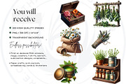 100 Medicinal Herbs clipart Set, a Decorative Illustration by ThatsDesignArt (Thumbnail 2 of 10)