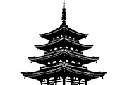 Pagoda Temple Silhouette, an Object Graphic by Creativeshirt (Thumbnail 18 of 20)