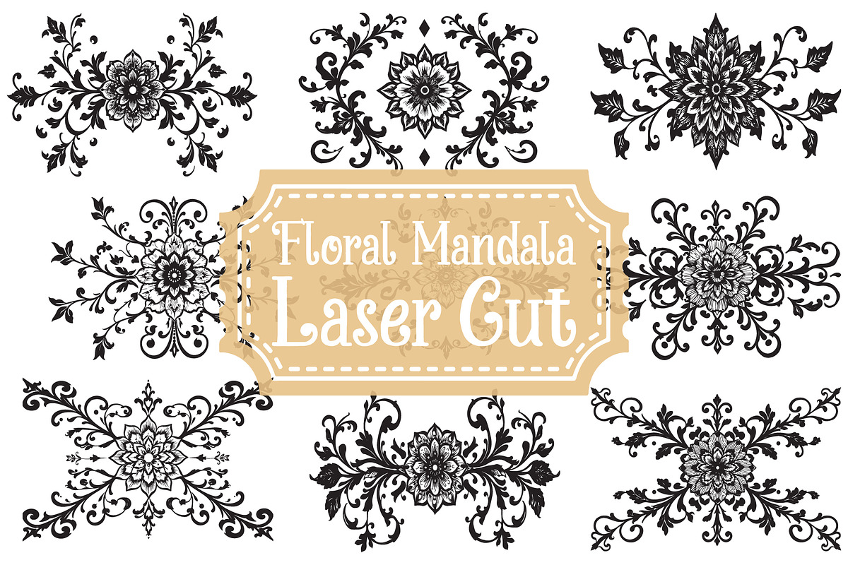 Luxury Laser Cut Mandala, an Illustration by Artivon