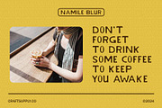 Namile Blur, a Sans Serif Font by Craft Supply Co. (Thumbnail 2 of 8)