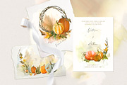 Pumpkin harvest - autumn clipart, an Illustration by Vasmila (Thumbnail 6 of 15)