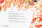 La Mer Mediterranean Seafood Graphic, a Food Illustration by Volha Studio (Thumbnail 6 of 15)