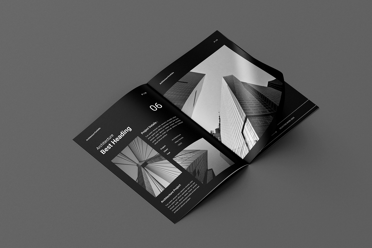 Architecture Portfolio Brochure, a Brochure Template by Seeing-art (Photo 8 of 11)