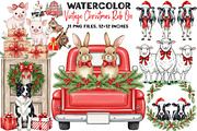 Vintage Christmas Rub On Clipart, an Illustration by DreamArtGraphic (Thumbnail 1 of 5)