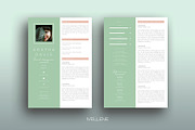 Resume / CV template - Agatha, a Resume Template by Mellene Templates (Thumbnail 1 of 3)