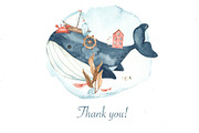 Nautical kids watercolor, a Transportation Illustration by Marina Ermakova (Thumbnail 12 of 12)