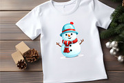 Cartoon Christmas Snowmans. PNG, an Animal Illustration by KENO Mascots (Thumbnail 5 of 8)