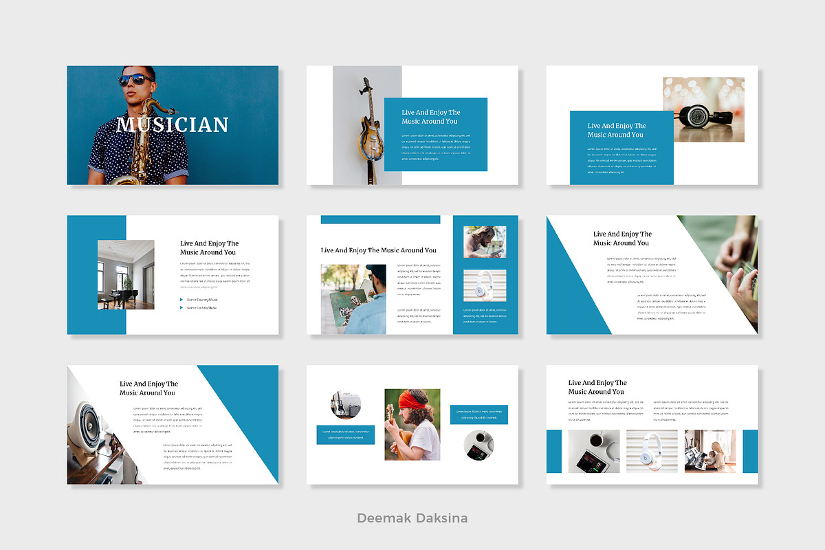 MUSICIAN - Powerpoint Template, a Presentation Template by Deemak Daksina