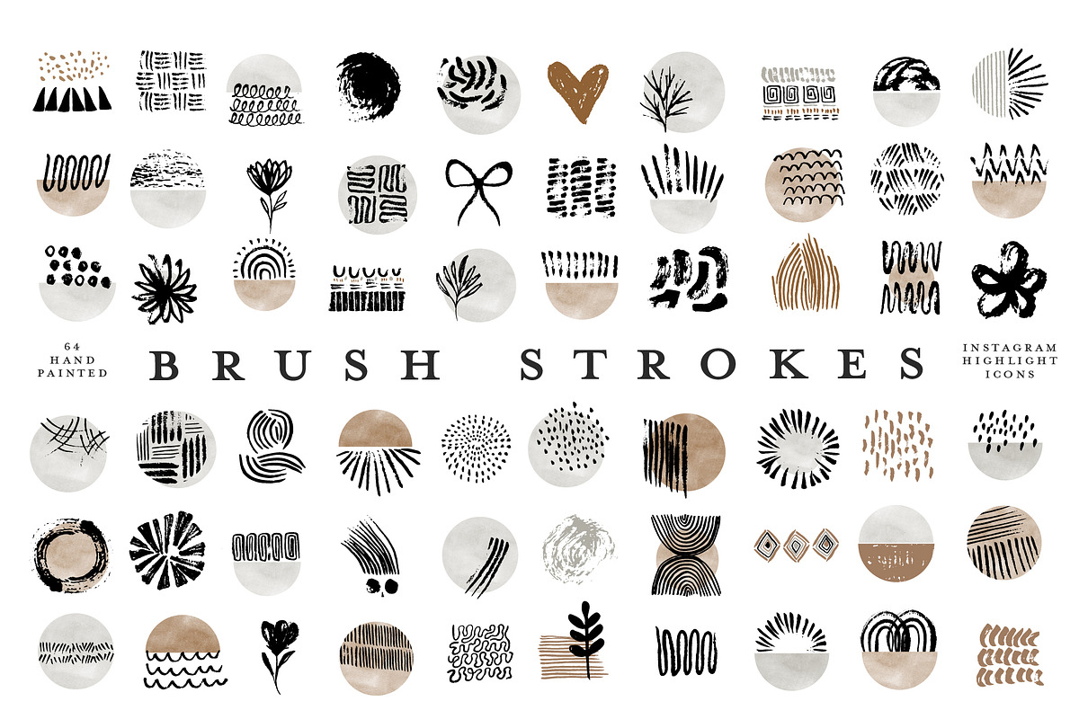 64 Instagram Highlight Icons, a Work Illustration by beatriceviyiwi (Photo 1 of 5)
