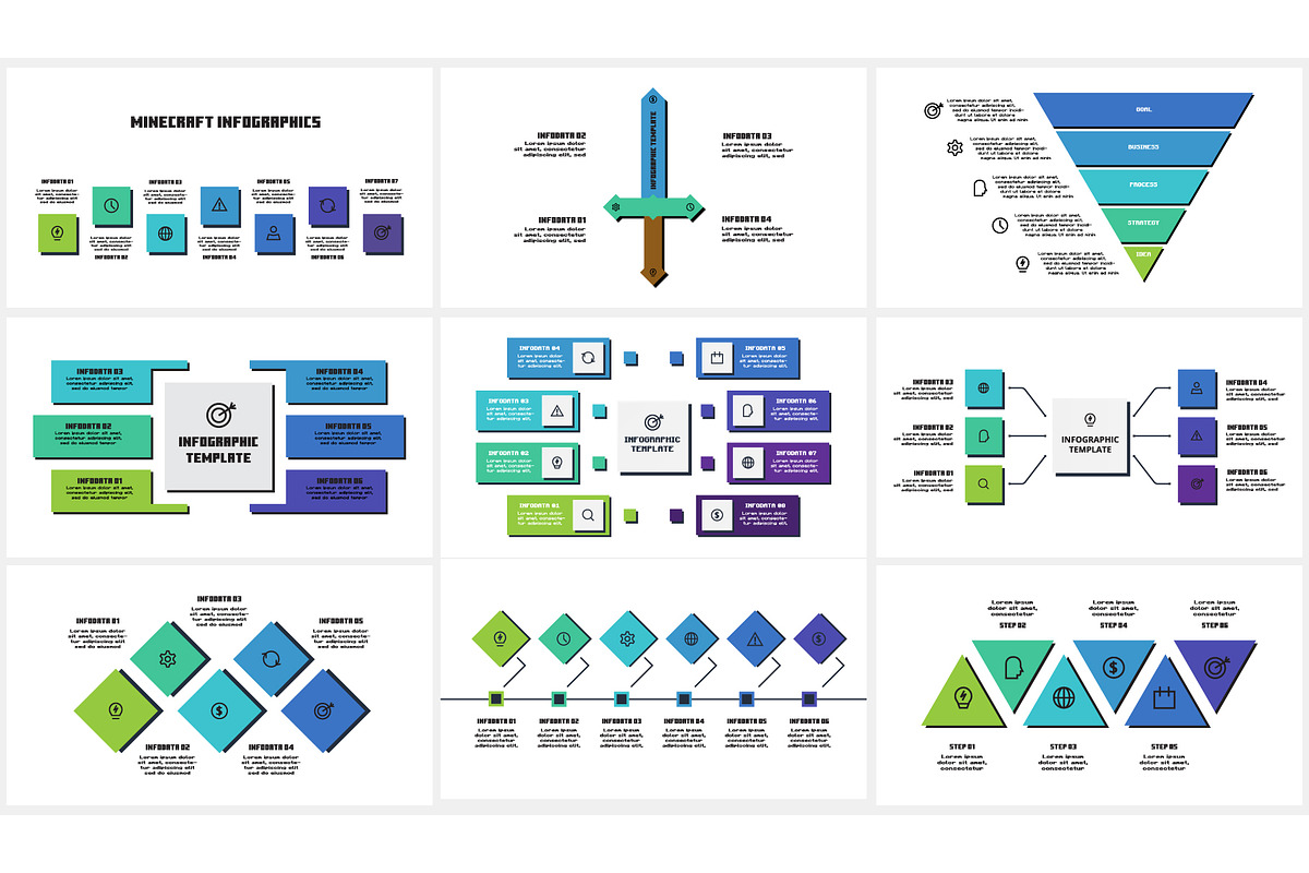 Minecraft Animated Presentation, a Presentation Template by Infographics project (Photo 5 of 6)