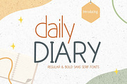 Daily Diary – Handwritten Font, a Handwritten Font by AnningArts (Thumbnail 1 of 7)