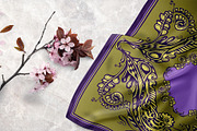 Plum Royale Silk Scarves Design, an Object Graphic by ilustrinna (Thumbnail 6 of 12)