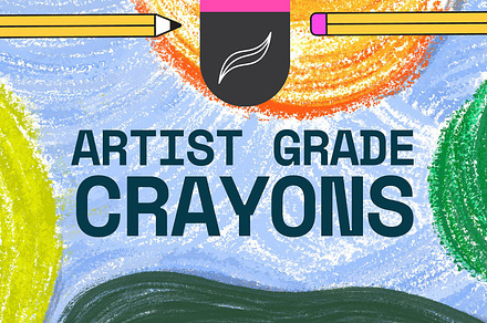 Procreate Artist Grade Crayon Brush, a Brush Add-On by Esther Nariyoshi