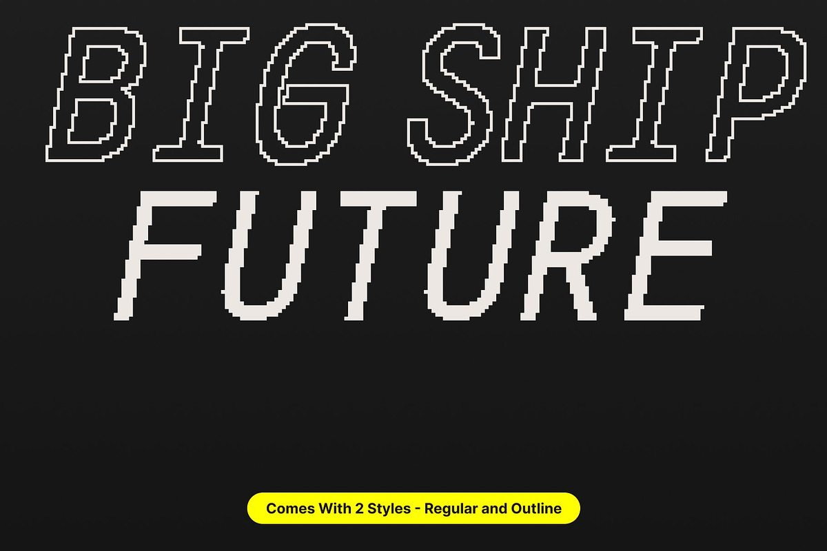 CS Genio Mono Pixel, a Sans Serif Font by Craft Supply Co. (Photo 3 of 8)