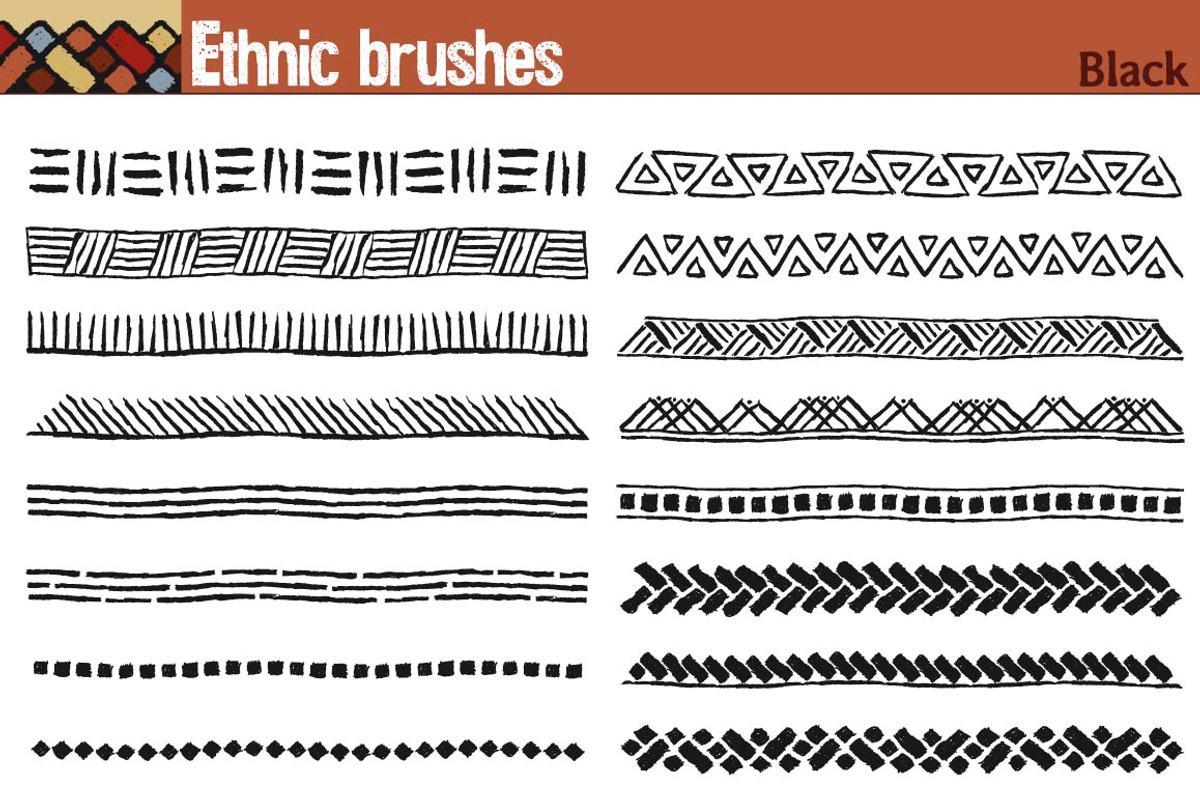 Ethnic brushes preview 7