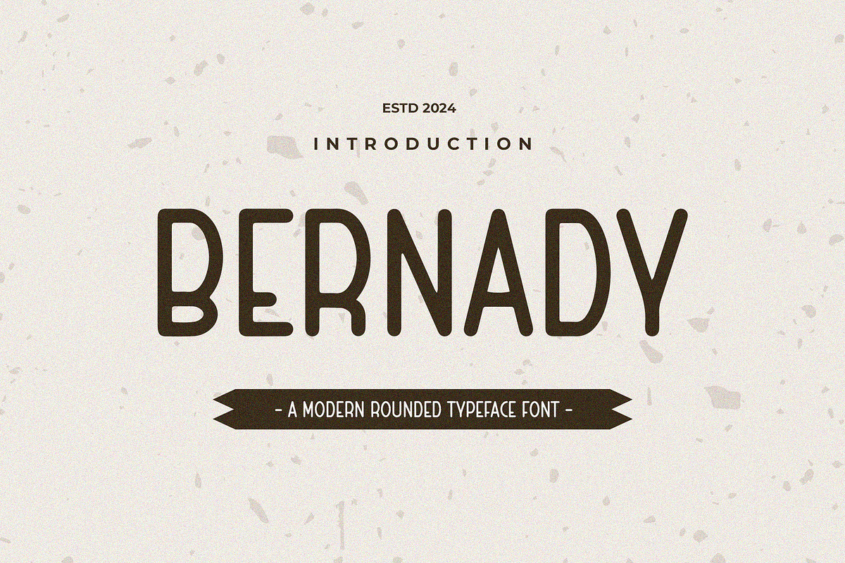 BERNADY - A Round Typeface Font, a Sans Serif Font by ENATIVE (Photo 1 of 7)