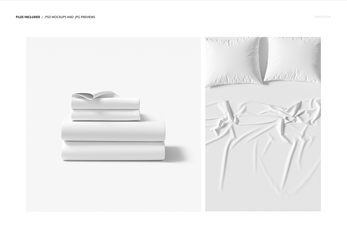 Bedding Set Mockup Set, an Apparel Mockup by creatsy5 (Photo 2 of 8)