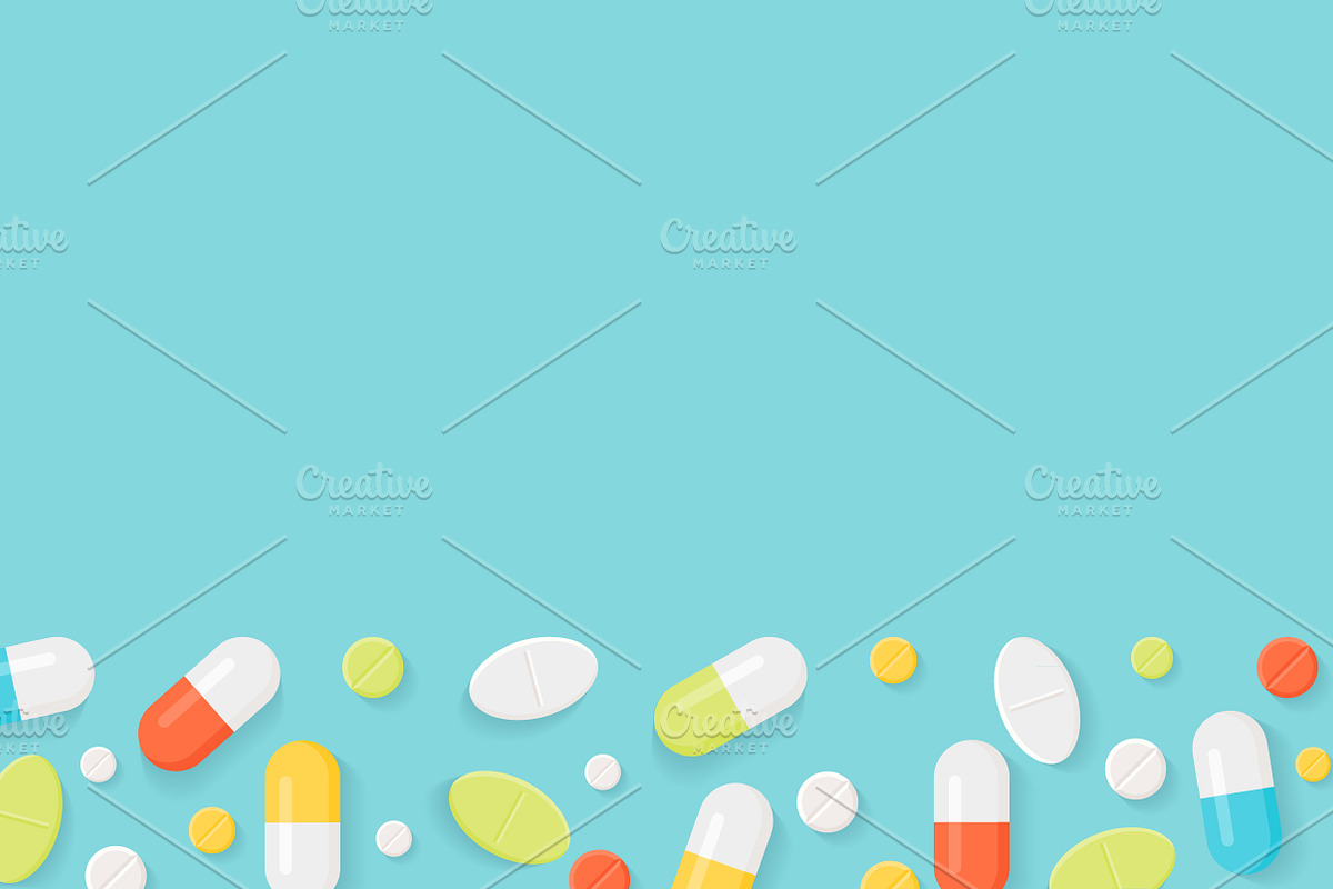 Medicine Pills Illustrations, a Healthcare Illustration by Julia Batsheva (Photo 3 of 3)