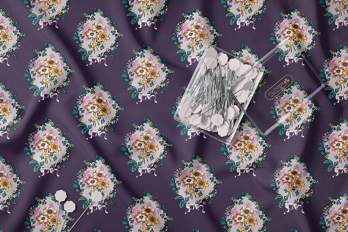 Floral Medallion Seamless Pattern, a Pattern Graphic by StudioGlouna (Photo 8 of 11)