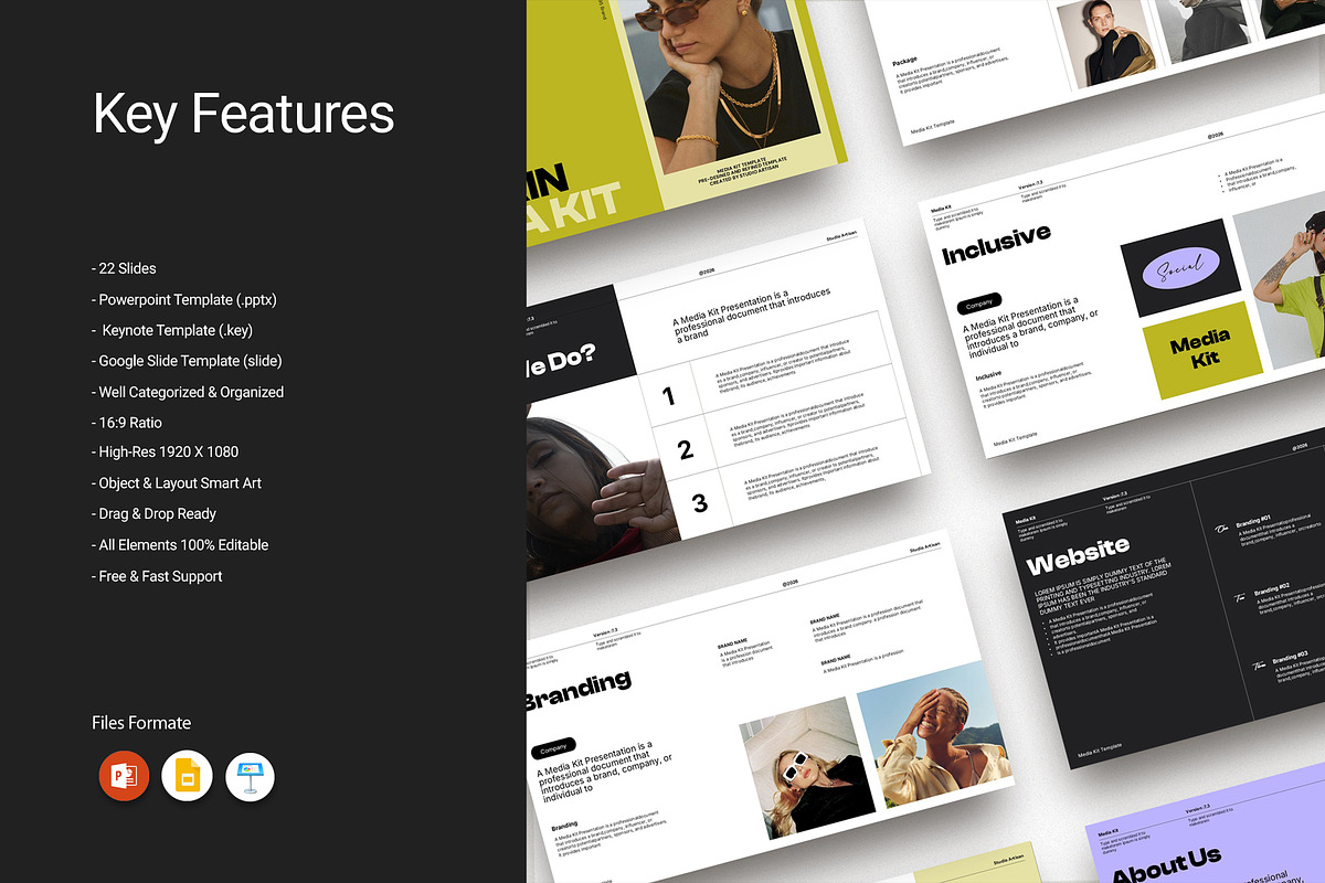 Afrin Brand Media Kit Presentation, a Presentation Template by Studio Artisan (Photo 3 of 7)